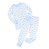 Bunnies & Carrots Blue Pajamas