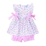 Bunnies & Carrots Pink Avery Bloomer Set