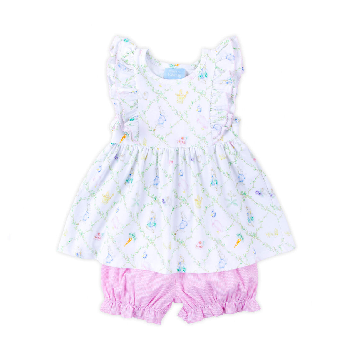 Storybook Rabbit Pink Alice Bloomer Set