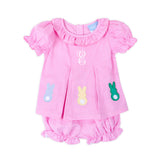 Peeps Pink Gingham Chloe Bloomer Set