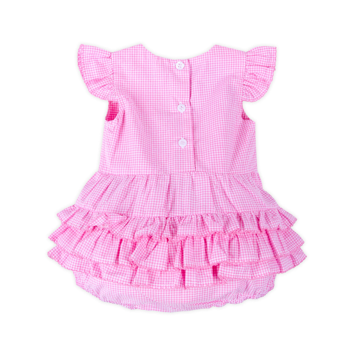 Peeps Pink Gingham Ruffle Bubble