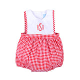 Red Gingham Bib Bubble