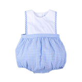 Light Blue Gingham Bib Bubble