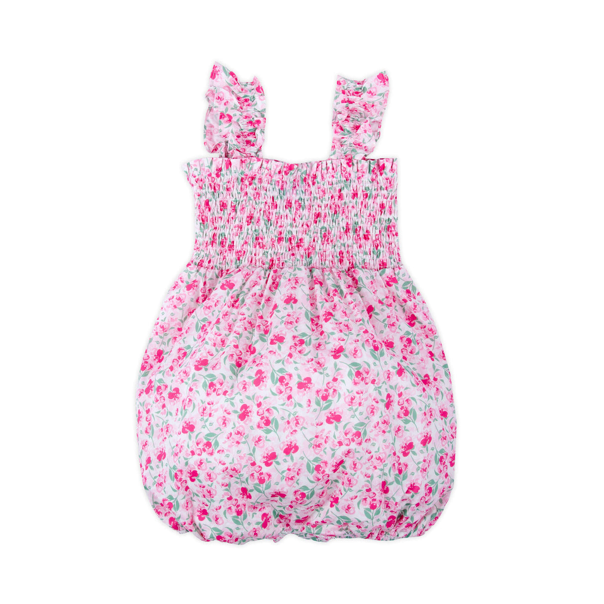 Rose Garden Floral Smocked Hannah Bubble