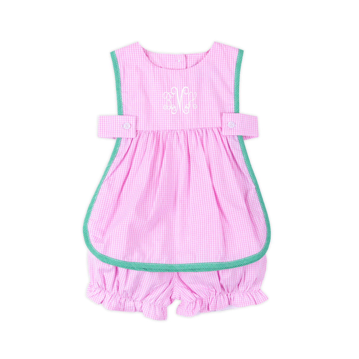 Pink Gingham Lucia Bloomer Set