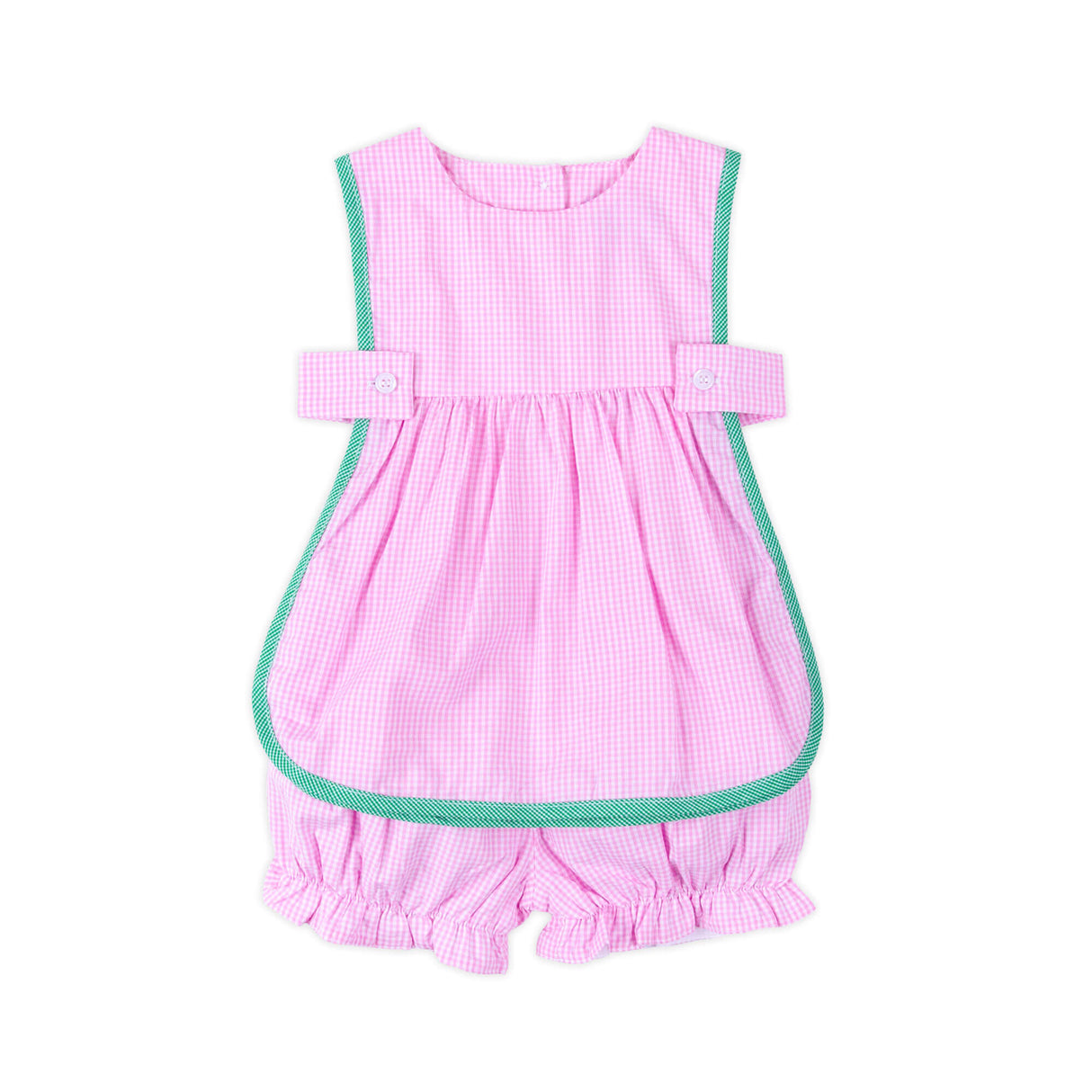 Pink Gingham Lucia Bloomer Set