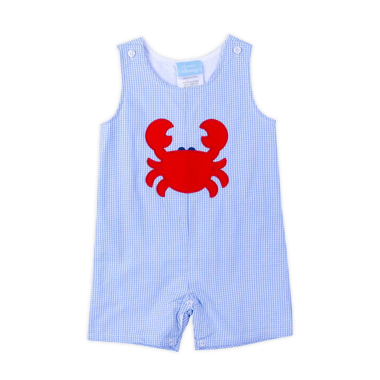 Ocean Crab Blue Gingham Jon Jon