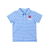 Ocean Crab Blue Stripe Polo