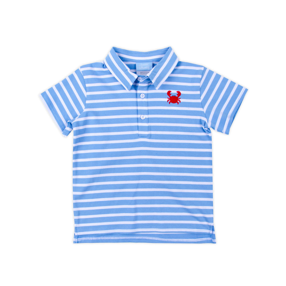 Ocean Crab Blue Stripe Polo