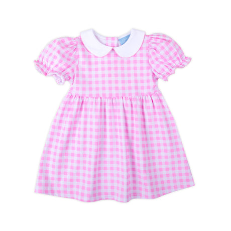 Riley Gingham Knit Dress Pink