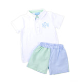 Colors of Summer Polo Short Set