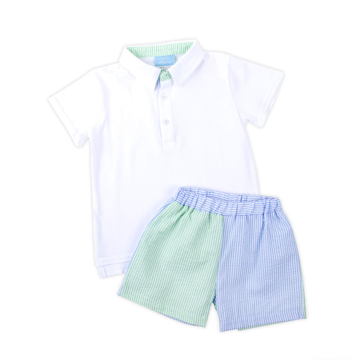 Colors of Summer Polo Short Set