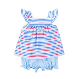 Patriotic Play Red & Blue Stripe Amy Bloomer Set