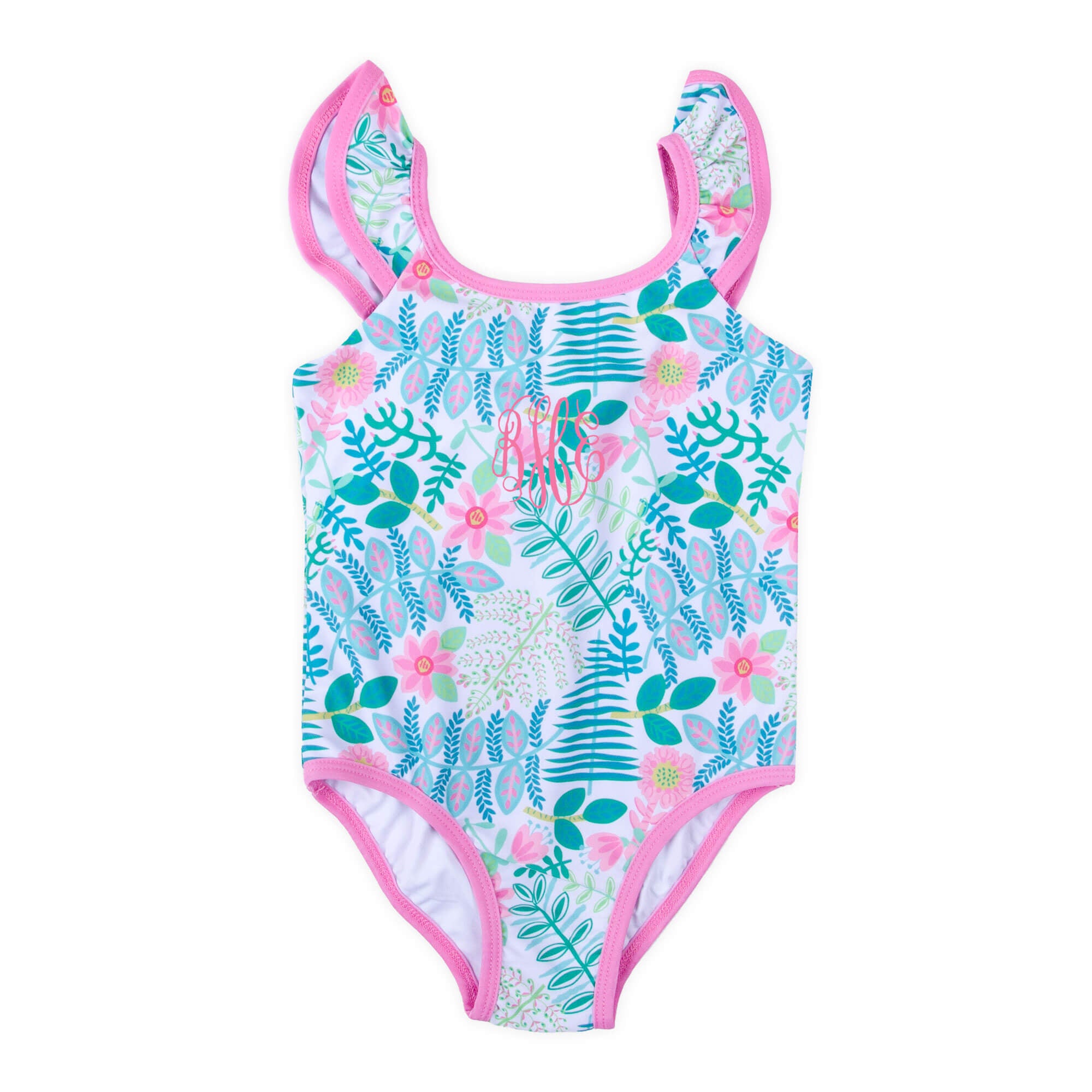 【名入れ無料】 Swimsuit Piece One Floral Tropical – Whimsy Classic ワンピース