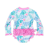 Tropical Island Rash Guard Swimsuit