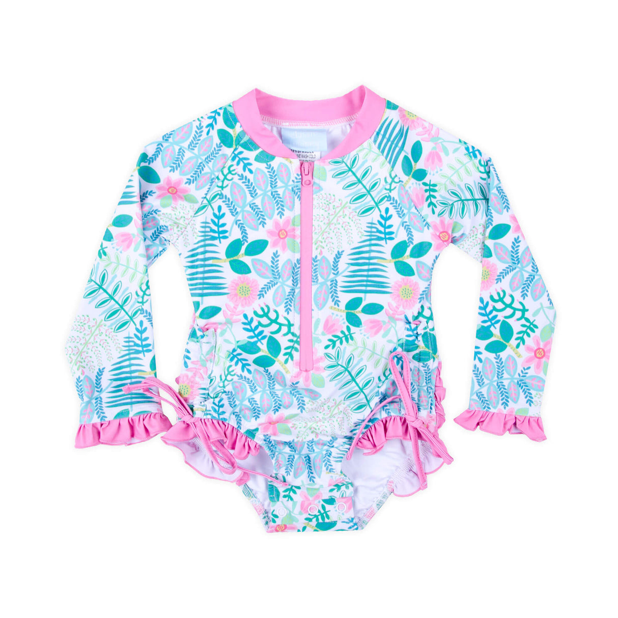 Tropical Island Rash Guard Swimsuit