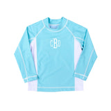 Tropical Island Turquoise Rash Guard