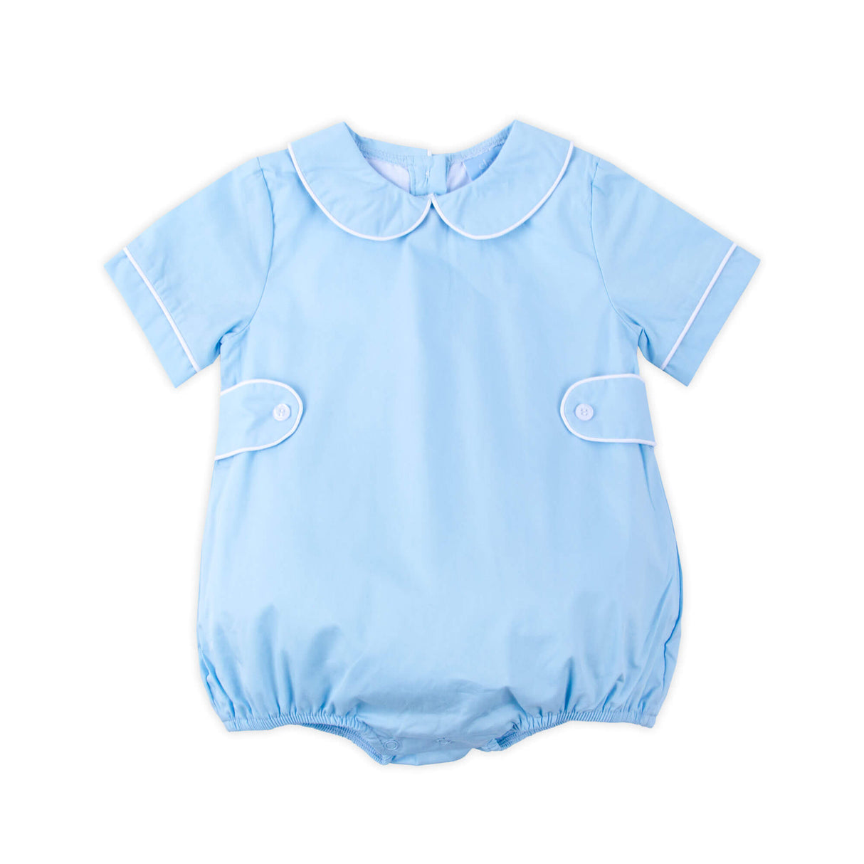 Solid Light Blue Collared Bubble