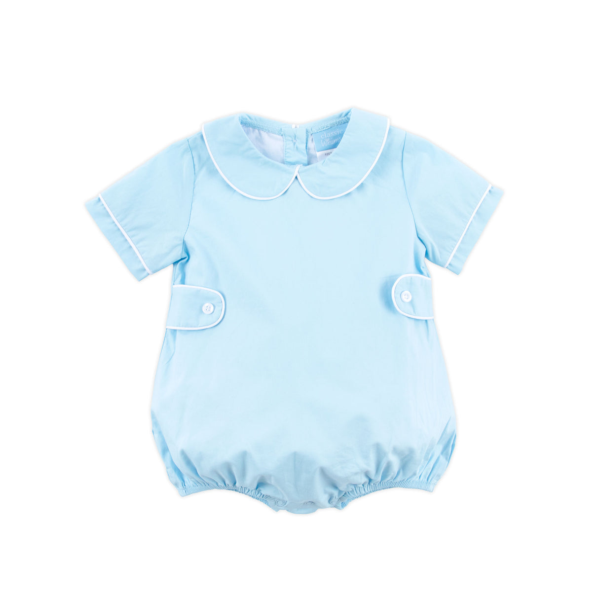 Solid Light Blue Collared Bubble