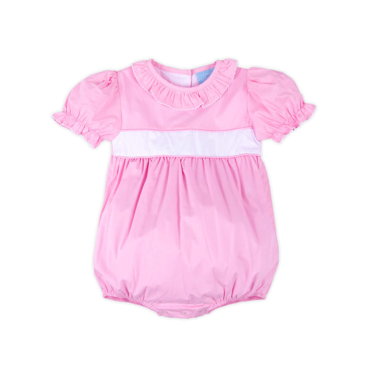 Light Pink Ruffle Collared Bubble