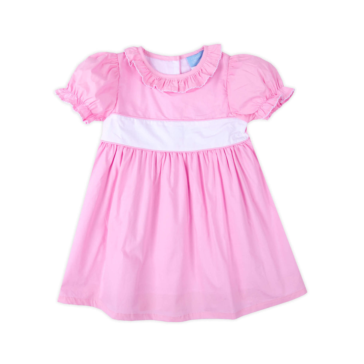 Light Pink Ruffle Collared Dress