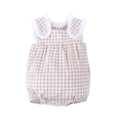 Khaki Gingham Lulu Bubble