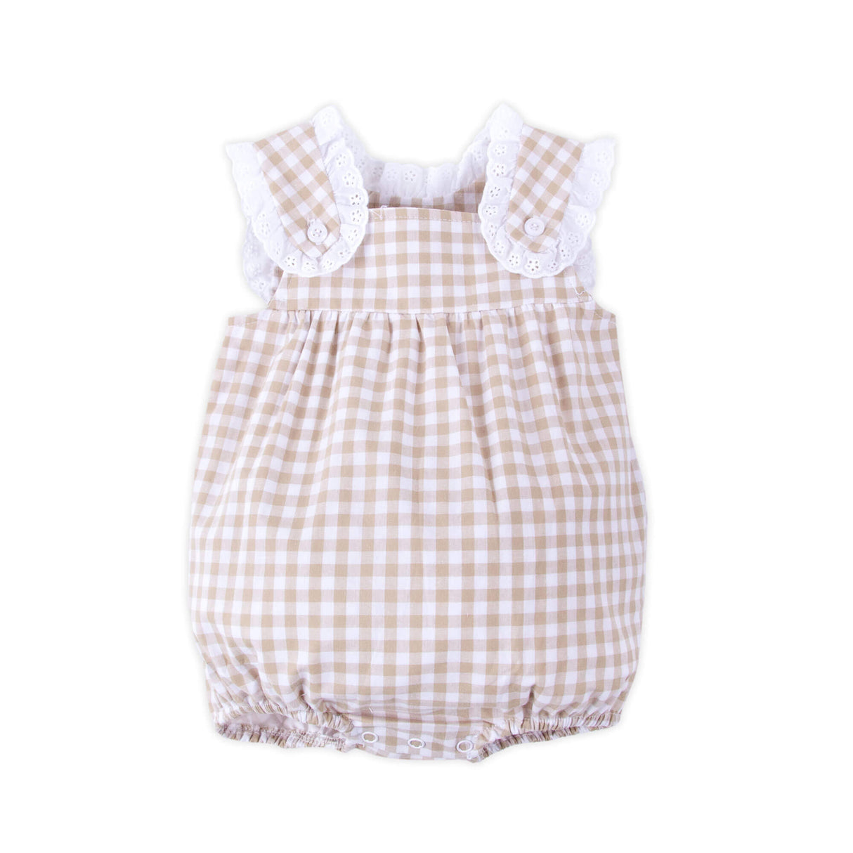 Khaki Gingham Lulu Bubble