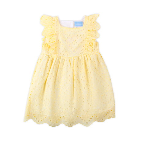 Yellow Eyelet Dress