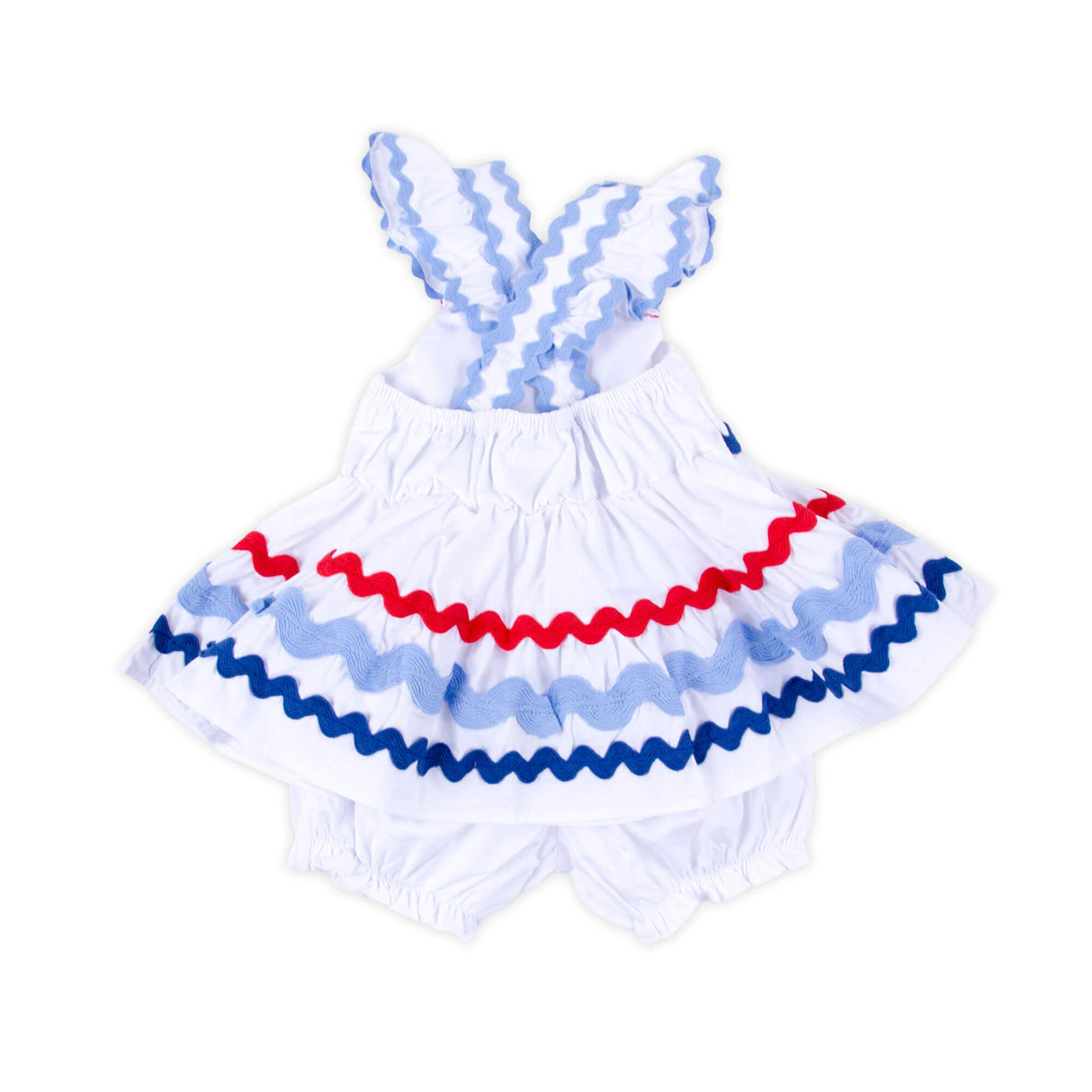 Red, Blue & Royal Ric Rac Bloomer Set