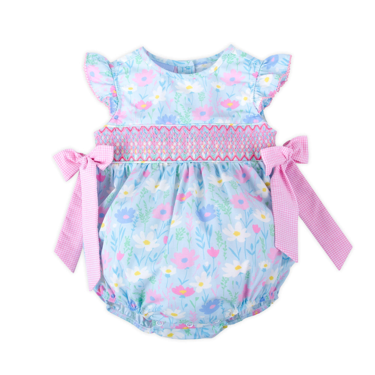 Petunia Floral Smocked Beverly Bubble