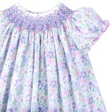 Poppy Floral Smocked Bloomer Set