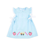 Apple & Bus Light Blue Grace Dress