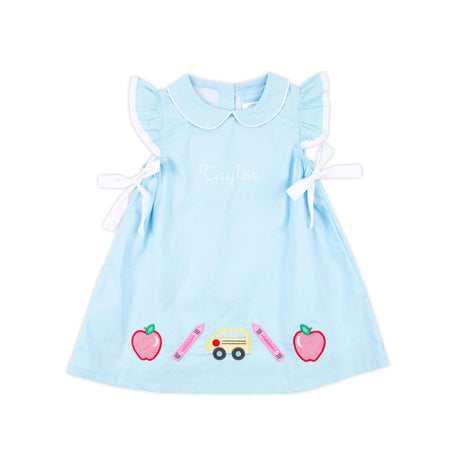 Apple & Bus Light Blue Grace Dress