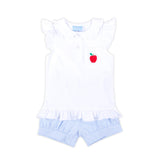 Darling Apple Light Blue Ruth Short Set