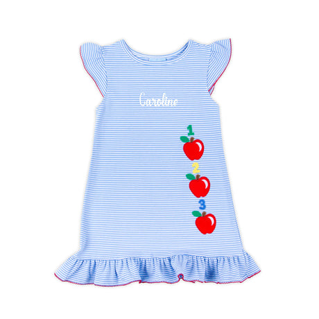 Apple Blue Stripe Milly Dress