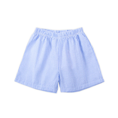 Light Blue Stripe Seersucker Shorts