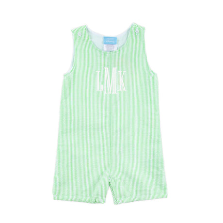 Green Stripe Seersucker Jon Jon