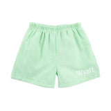 Green Stripe Seersucker Shorts