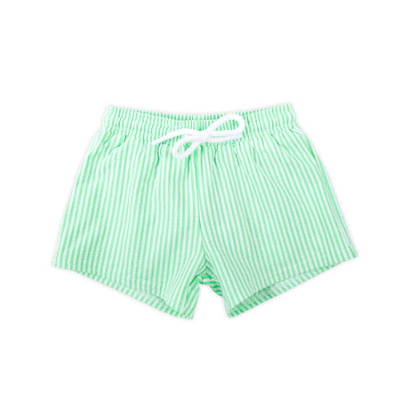 Santorini Green Stripe Swim Trunks