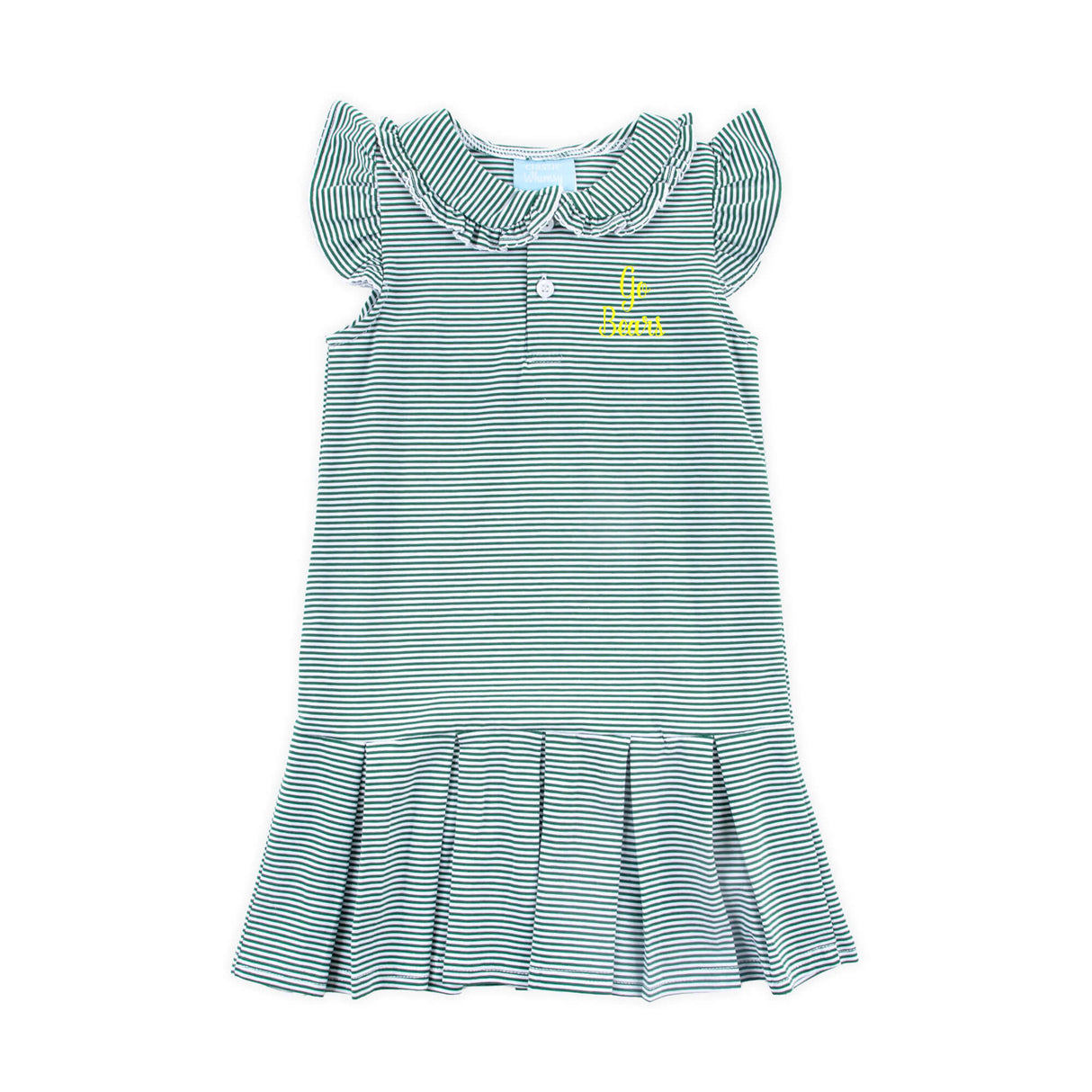 Hunter Green Stripe Ruth Dress