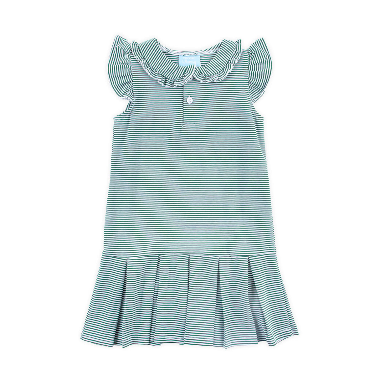 Hunter Green Stripe Ruth Dress