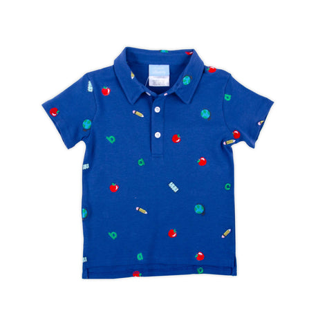 School Rules Blue Polo