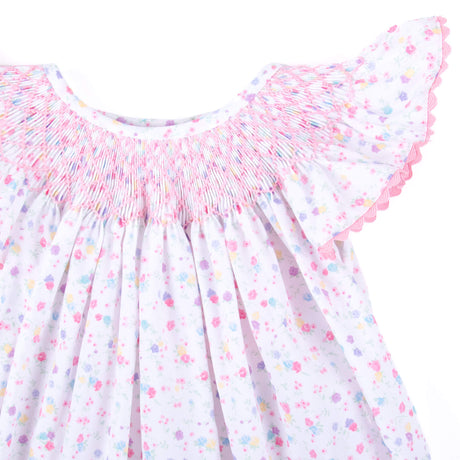 Beautiful Blooms Smocked Angel Sleeve Bubble