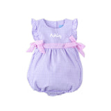 Lavender Gingham Avery Bubble