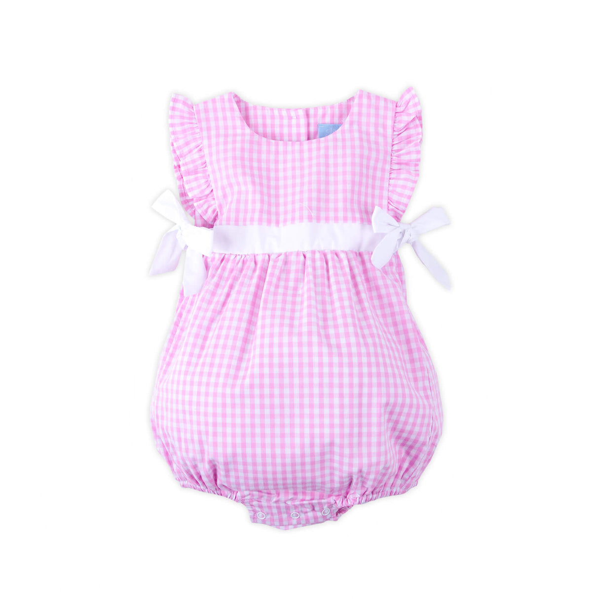 Pink Gingham & White Avery Bubble