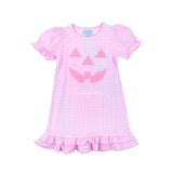 Jack O'Lantern Pink Gingham Milly Dress
