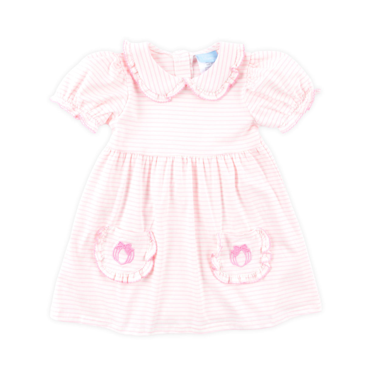 Cute as a Pumpkin Pink Stripe Caroline Dress