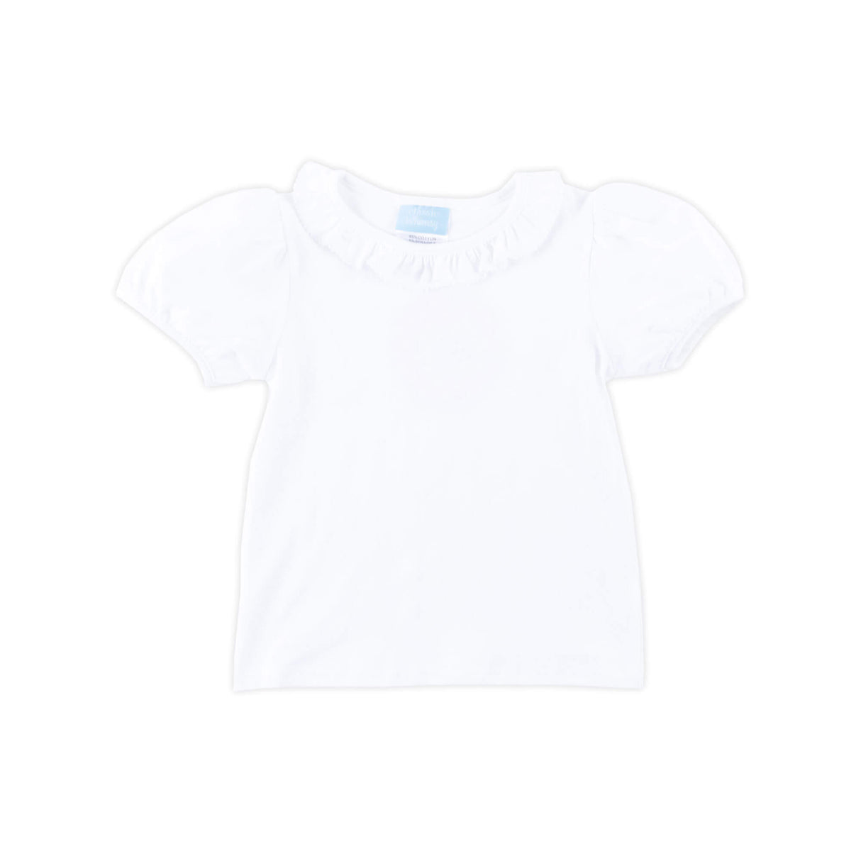 White Ruffle Top