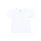 White Ruffle Top