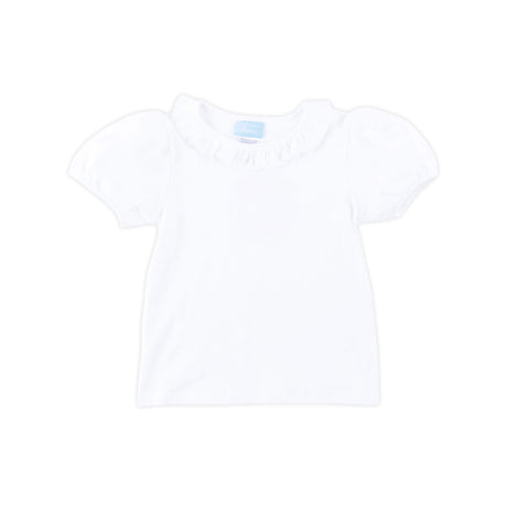 White Ruffle Top